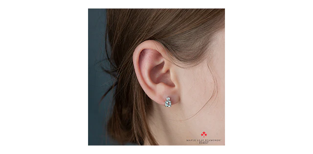 Earrings - Aquamarine and Diamonds - 14kt white gold | ML921WAQ - Image 4