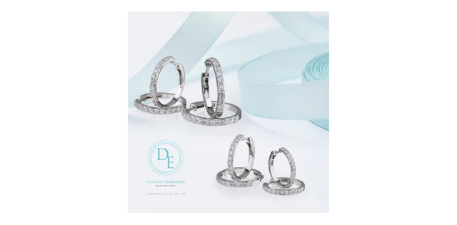 Hoop Earrings - 14kt White Gold - 2.00ct Lab Grown Diamonds - Image 3
