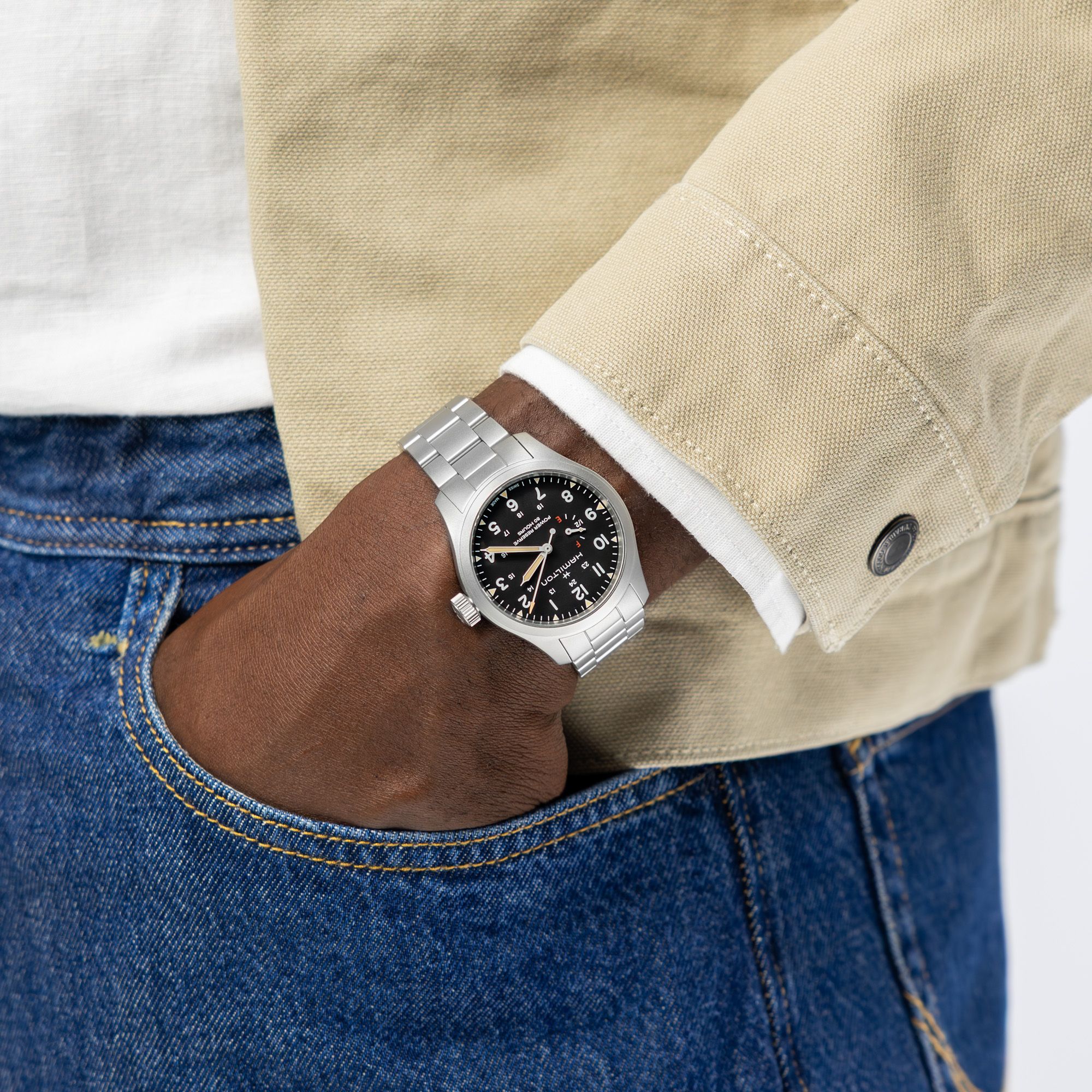 Hamilton KHAKI FIELD Mechanical Power Reserve - Black - 40mm | H69509130 - Image 6