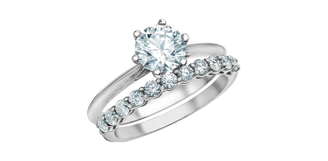 Ring -  Round cut Laboratory Grown Diamond -  14KT White Gold | 1.02ct round cut LGD - Image 4